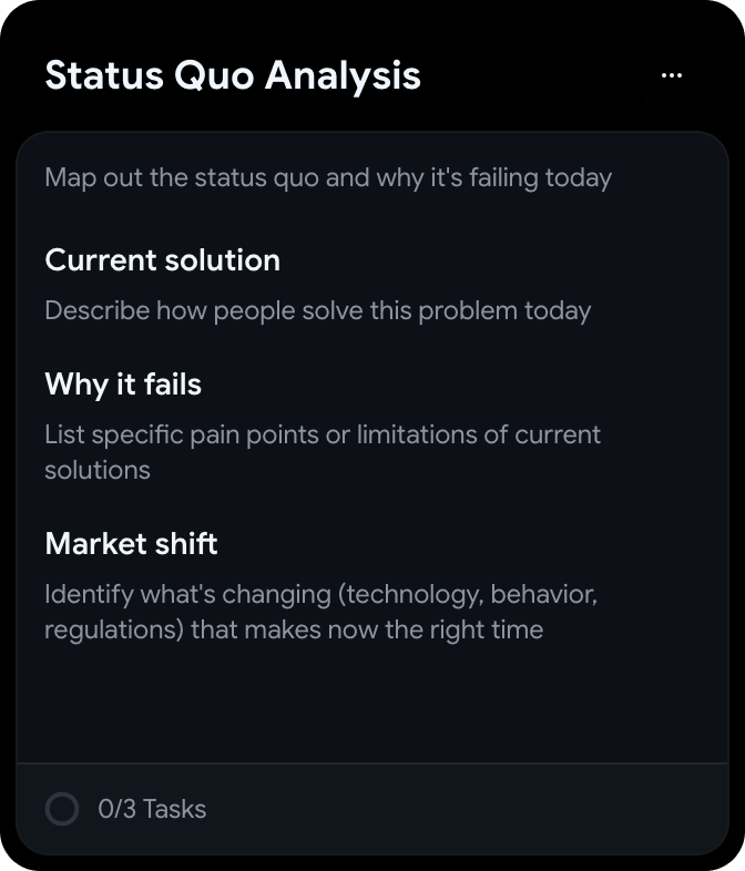 status quo analysis