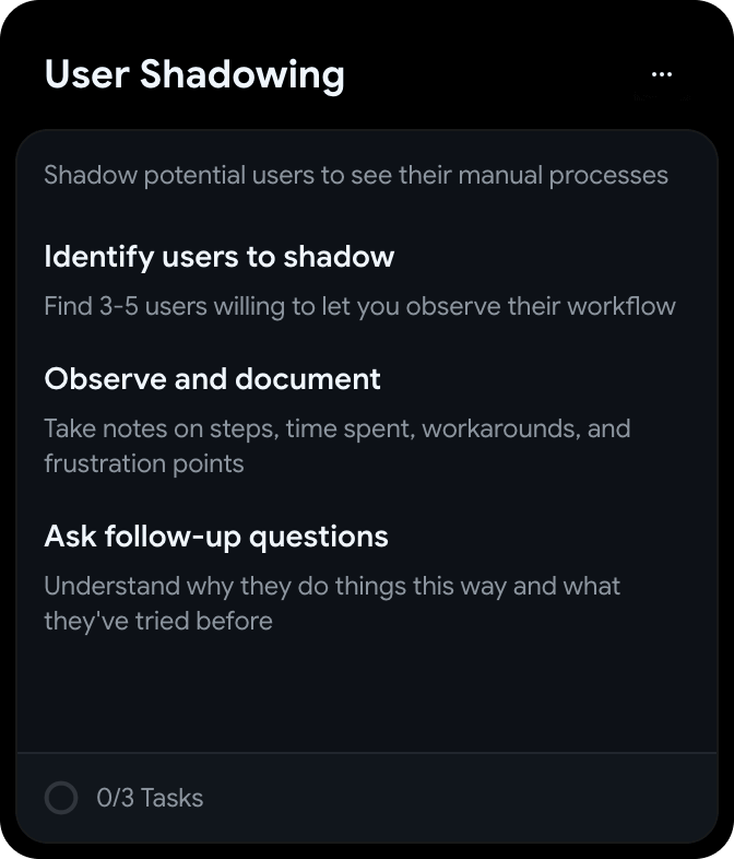 user shadowing